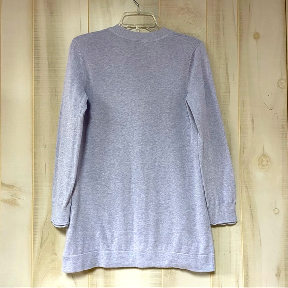 J. Jill Lavender Purple 100% Cotton Classic V Neck Cardigan XS - Picture 2 of 6